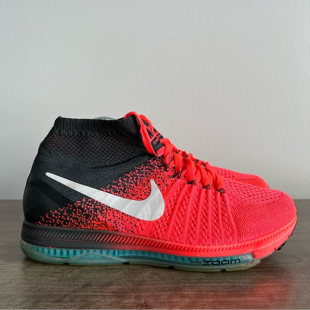 Nike Zoom All Out Flyknit Hot Punch Blue Women's Shoes Size 9